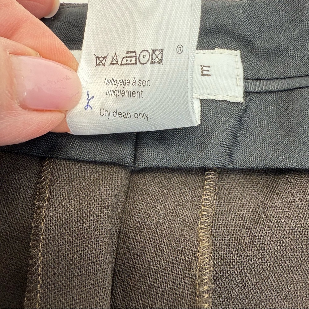 Celine Stretch Wool Pants 42 Brown - Picture 6 of 16